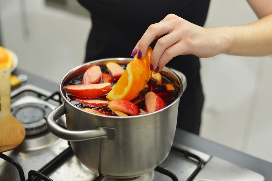 mulled wine and use during a cold